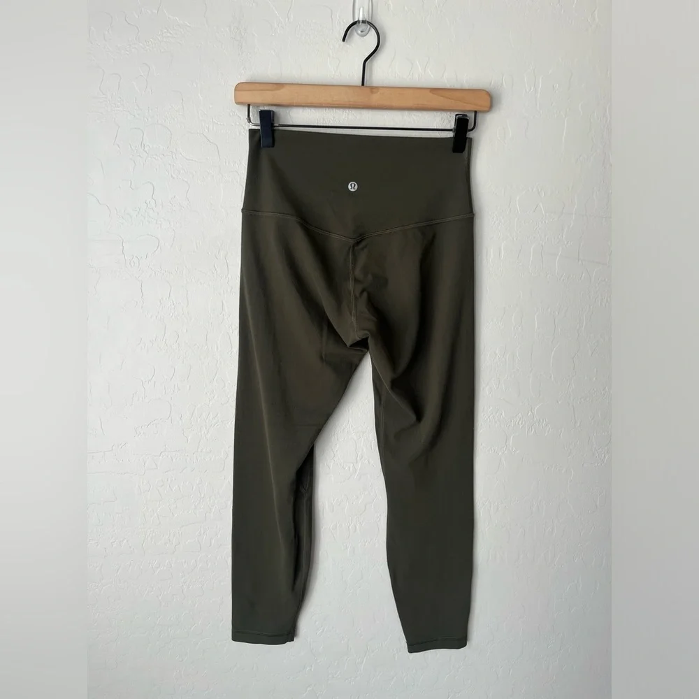 Lululemon align high rise leggings dark olive 6